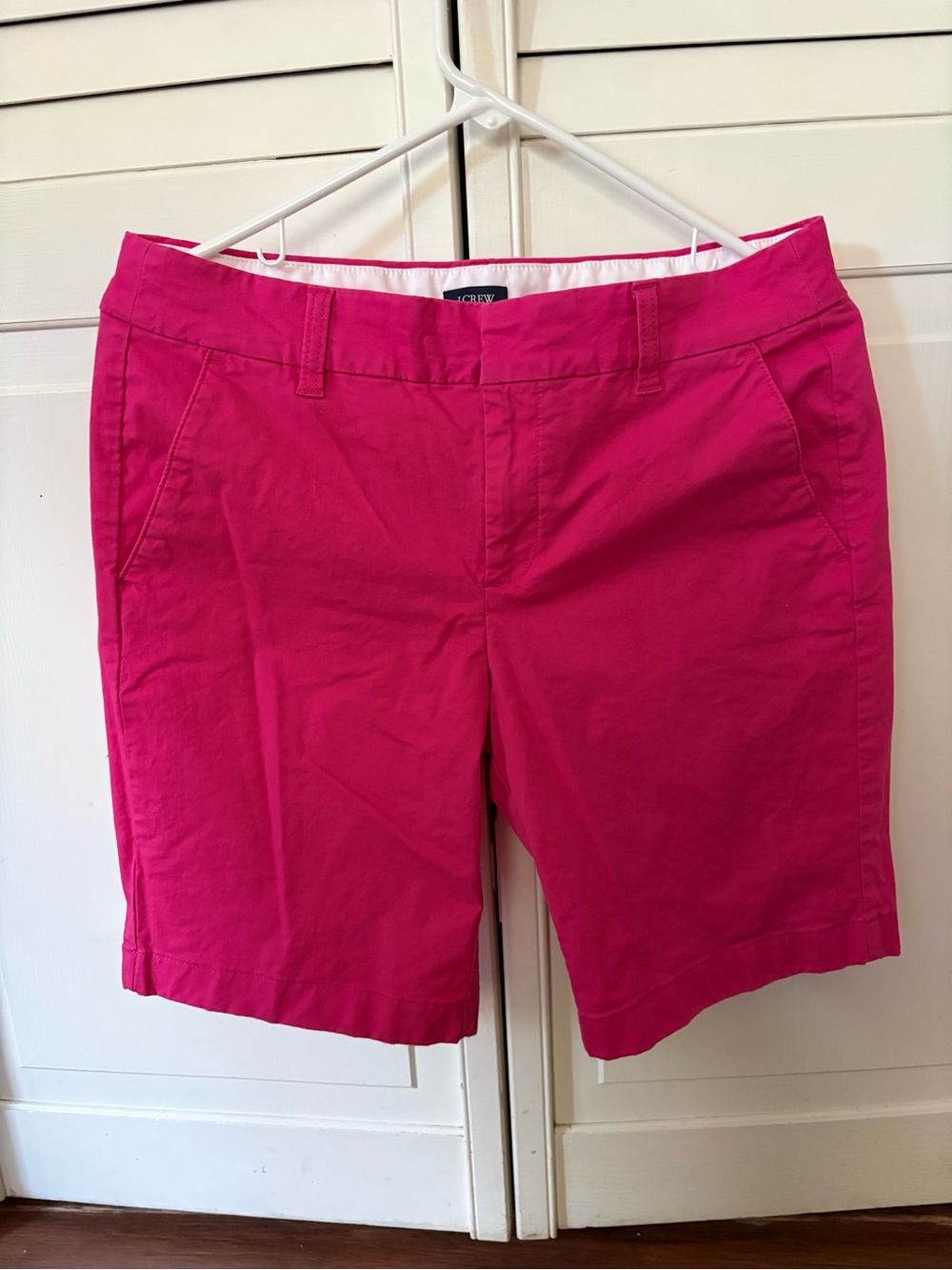 J. Crew Pink 9” Women's Frankie Shorts